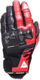 Dainese Reacto Carbon Short Motorhandschoenen Zwart/Rood L