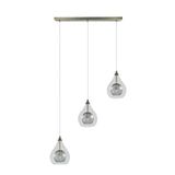 PRENDELUZ Leren hanger, 3 x g9, afmetingen 65 x 65 cm, ideaal voor decoratie en verfraaiing van het interieur.