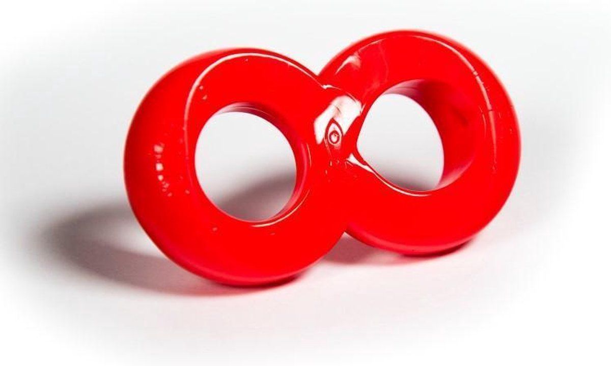 zizi Dubbele cockring Cosmic - rood - 5420044210480