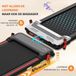 Tapis de course pliable – Vélo d'appartement électrique – Tapis de course pour le fitness – Noir