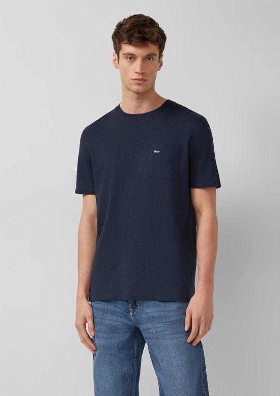 s.Oliver T-shirt met ronde hals navy M