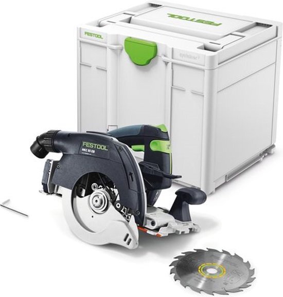 Festool HKC 55 EB-Basic 18V Li-Ion accu pendelkapzaag body in systainer - 160mm - koolborstelloos