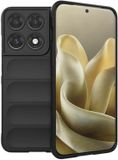 Techsuit Hoesje geschikt voor Motorola Edge 70 Pro - Magic Shield Silicone Back Cover - Zwart