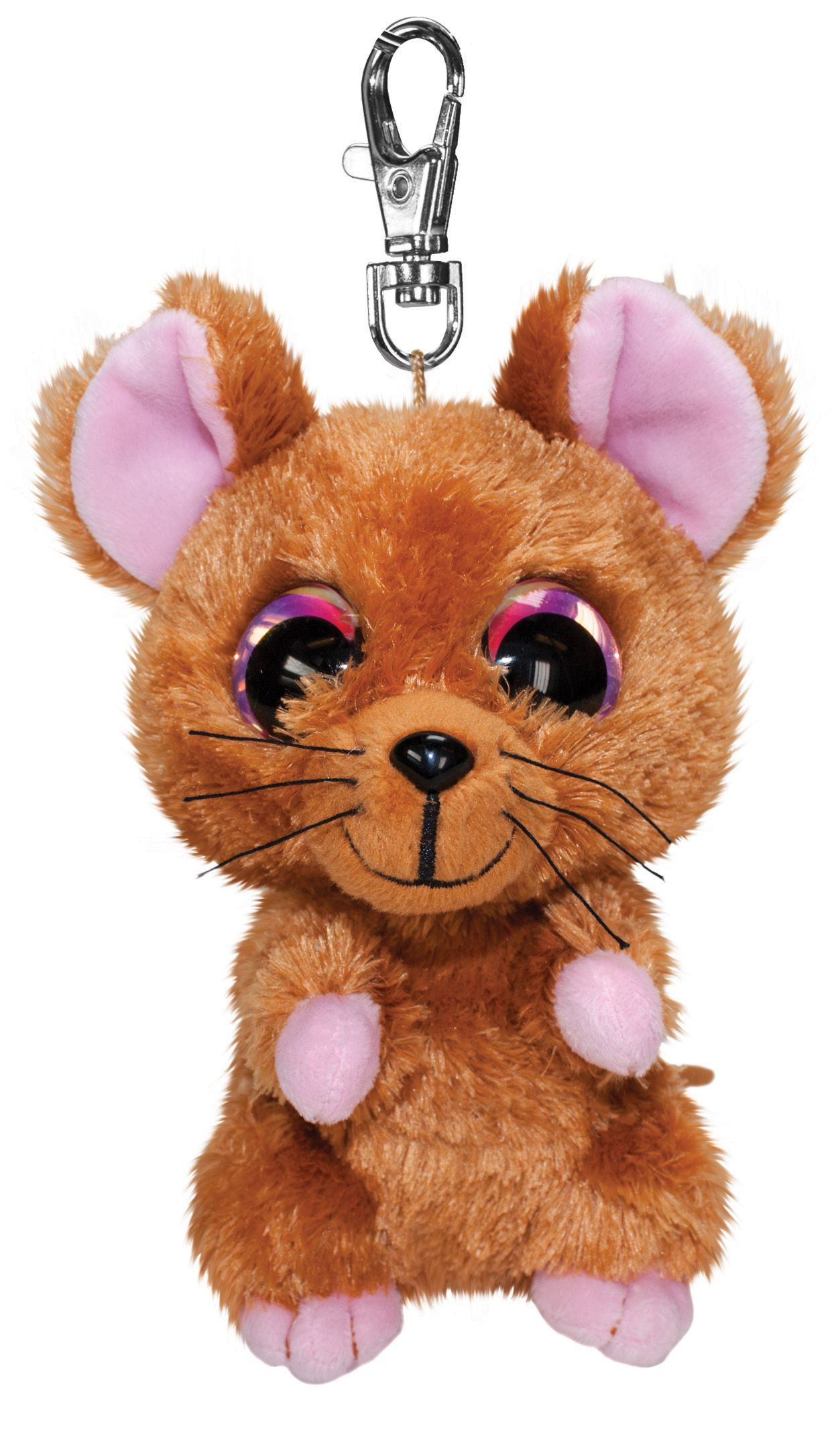 Lumo Stars Mus - Bruin/Roze - 8,5cm - Pluche - 3+ jaar