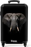 NoBoringSuitcases.com® Handbagage koffer lichtgewicht trolley Olifant 36L Hardcase TSA-slot