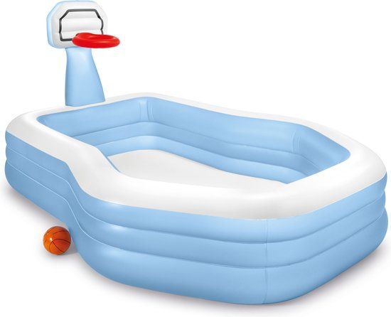 Intex Shootin' Hoops Kinderbad - 257x188x130cm - Ovaal