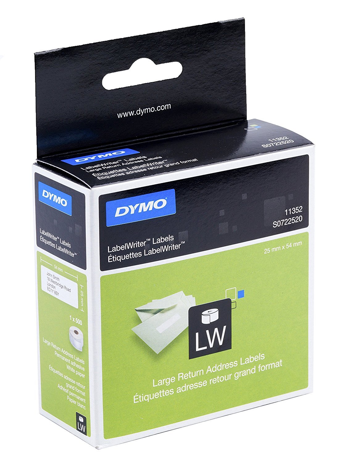 DYMO LW - Grote retouradreslabels - 36 x 89 mm - S0722520