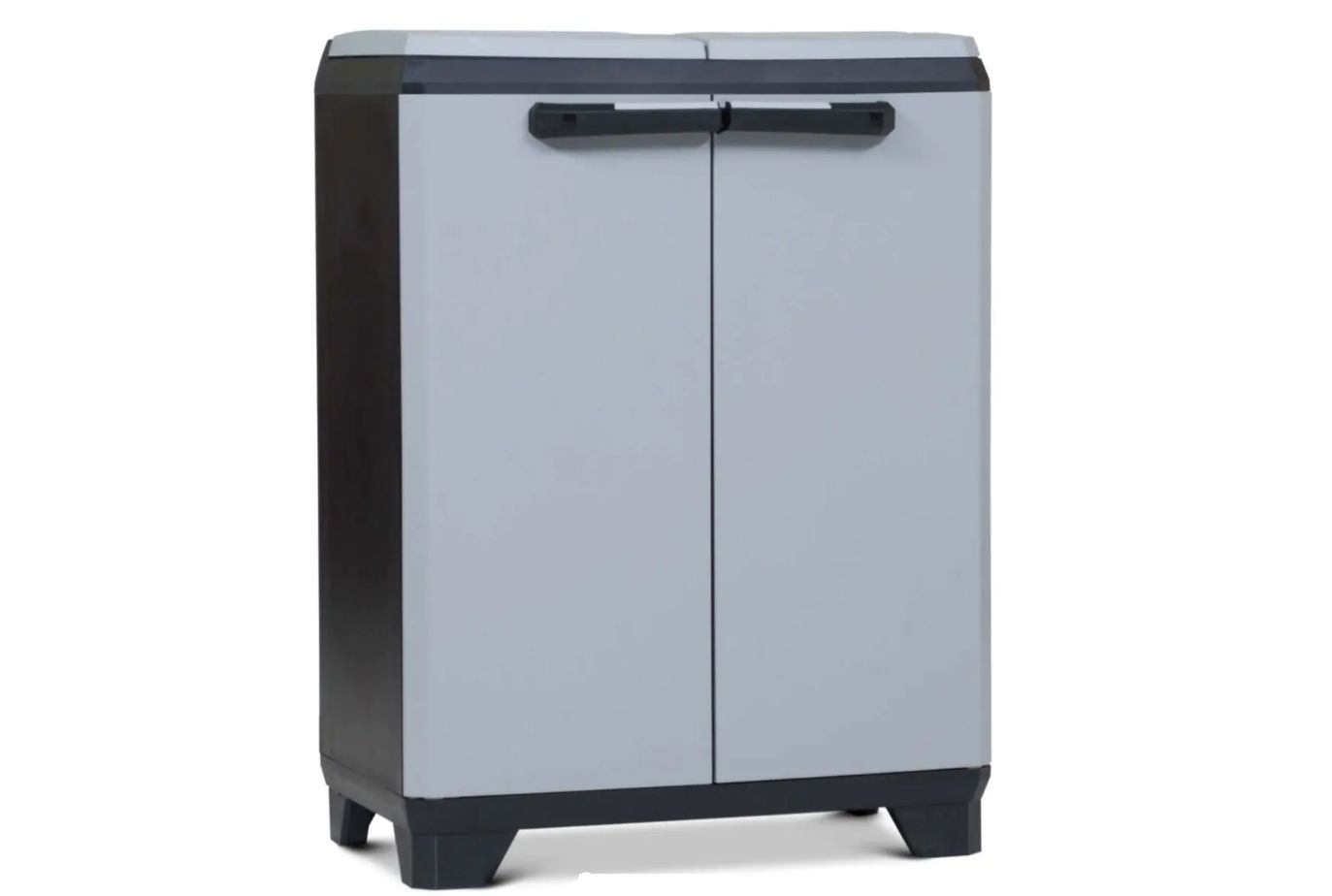 Keter Split Premium Buitenprullenbak - 220 l - Grijs - Vierkant