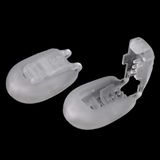 cyclingcolors 10 x eindstoppers, 15 x 19 mm, rond, kunststof, stopper, trekkoord, verstelbare sluiting, elastisch koord, schoenen, rugzakken, tent, camping, transparant