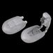 cyclingcolors 10 x eindstoppers, 15 x 19 mm, rond, kunststof, stopper, trekkoord, verstelbare sluiting, elastisch koord, schoenen, rugzakken, tent, camping, transparant