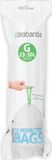 Brabantia PerfectFit Vuilniszak code G, 23-30 Liter, 20 stuks/rol