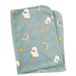 Sterntaler Knuffeldeken pluche met allover motief eend Edda Lou, 75 x 100 cm
