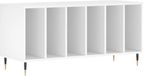 vidaXL Platenkast 100x38x48 cm bewerkt hout wit