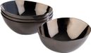 APS Schaaltjes PEBBLES, gunmetal, set van 4