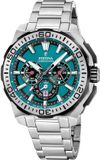 Festina F20724/6 Chrono Bike Heren Horloge Blauw Staal Analoog Quartz 45.5mm 20 ATM