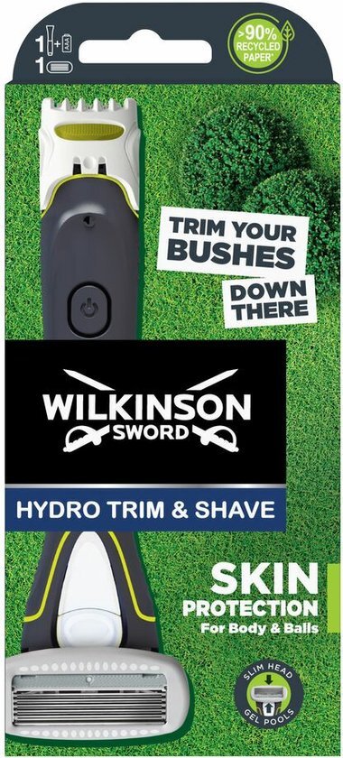 Wilkinson Sword Wilkinson Hydro Trim & Shave Skin Protection voor mannen, scheerapparaat en trimmer