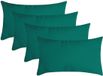Stof Textile sierkussen Nelson - 4x - emerald groen - 30 x 50 cm