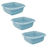 keeeper Bak björk, universeel, met tuit, rechthoekig, 8 l, 34 x 34 x 12,5 cm, blauw (Nordic Blue), 3 stuks