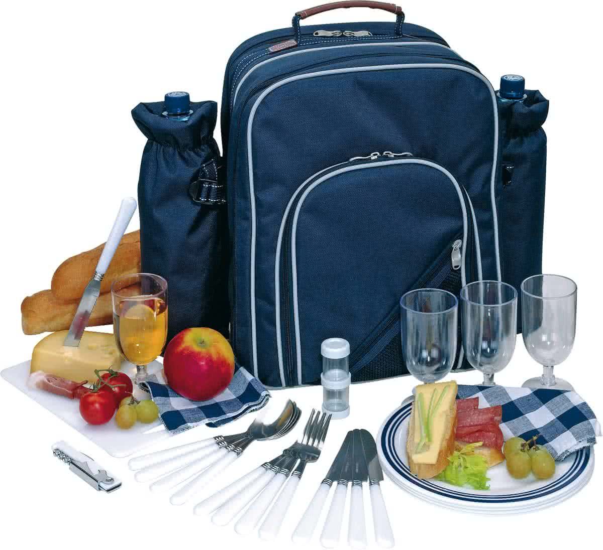 Masha Picknicktas Hyde Park - blauw - polyester