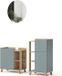 Vicco Meuble de salle de bain Karen, Sonoma/Bleu, 3 pièces