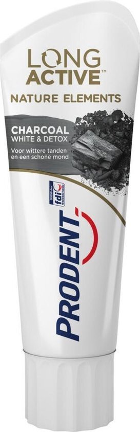 Prodent Tandpasta Long Active Nature Elements Charcoal 75 ml