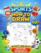 Sports How to Draw for Kids ages 8-12: Activity Book and Facts Step by Step. Soccer, Baseball, Football, Basketball, Tennis, Volleyball and more.