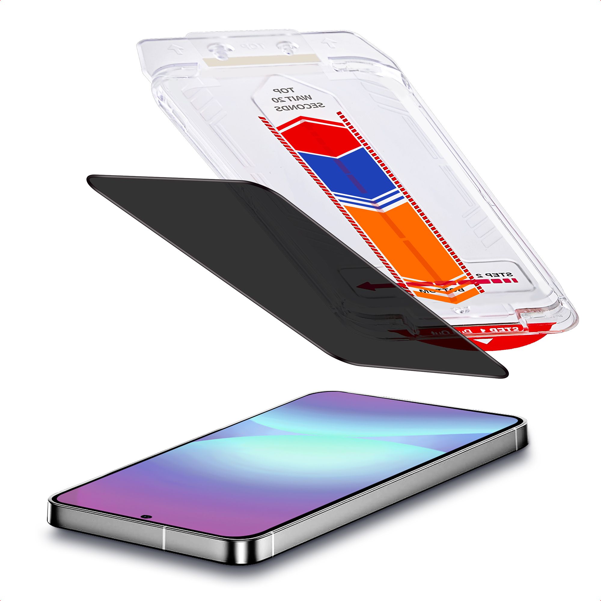 Accezz Screen Protector - Geschikt voor Samsung Galaxy A57 (5G) - Gehard Glas Privacy Screenprotector + Applicator