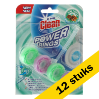 At Home Aanbieding: At Home Clean toiletblok Power Rings Pine 40 gram (12 stuks)