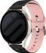 Strap-it Flower Sportbandje Siliconen 20mm Zwart/Lichtroze