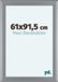 yd. Your Decoration Fotolijst 61x91,5 cm Zilver Mat MDF Como