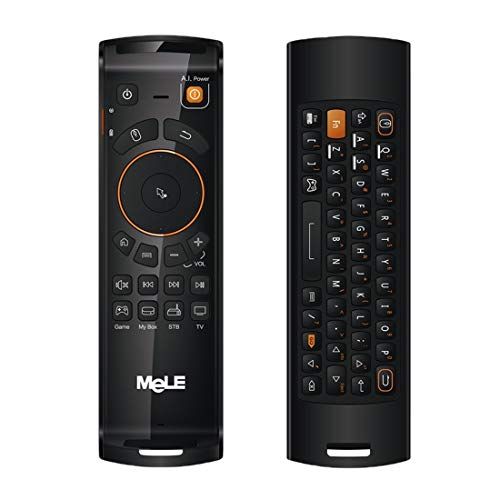 LIYC Draadloze Toetsenbord Afstandsbediening 2.4 GHz Fly Air Mouse Draadloze QWERTY Toetsenbord Afstandsbediening met IR Leren Functie voor Android TV Box/Notebook/PC MAC