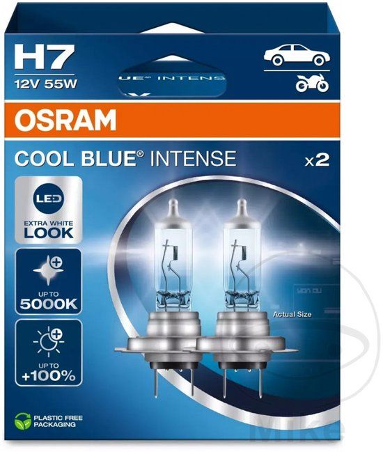 Osram H7 Cool Blue Intense Next Gen - 5000K - Set of 2