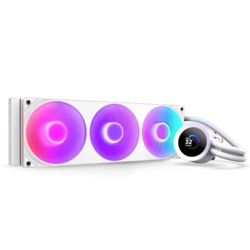 NZXT Kraken Plus 360 RGB - Dissipatore CPU AIO 360mm, LCD - Bianco