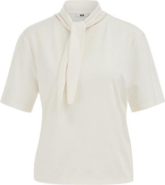 WE Fashion Dames jersey T-shirt met sjaal