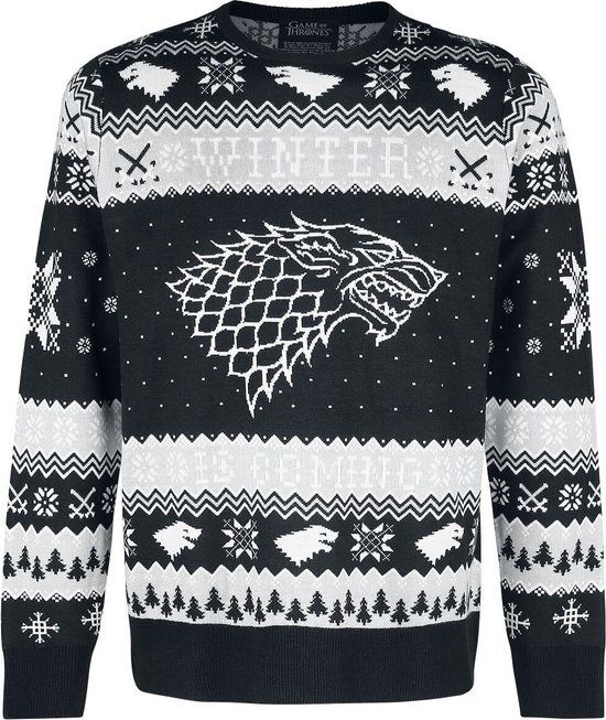Game of Thrones Winter Is Coming Heren Christmas jumper - grijs - XL