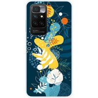 Xiaomi Redmi 10 Sea flowers bedrukt siliconen hoesje