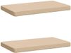 vidaXL - 2-delige - Bankkussens - VUGHT - 2 - st - 100% - Polyester - Crèmekleurig