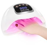 Nageldrooglamp, Icecat Nageldrooglamp, UV-LED-nagellamp, professionele nagellamp met timer van 10/30/60/99 seconden, LCD-display en intelligente sensor, geschikt voor vingernagels