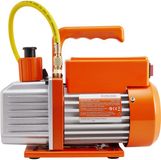Shanghai Sishun Technology Co., Ltd Pompe à vide 113 L/min, une étape, pompe à vide CVC à palettes rotatives, kit de manomètre de collecteur de réfrigérant pour la détection de fuites de systèmes de climatisation, convient aux réfrigérants R134a, R22, R410a, R1234yf