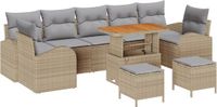 vidaXL Tuinbank Beige/ Lichtgrijs