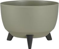 Mica Decorations Doppio Plantenbak op Poten - 18,5 x Ø33 cm - Lichtgroen