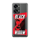 ERT GROUP mobiel telefoonhoesje voor Oneplus NORD 2T 5G origineel en officieel erkend Marvel patroon Black Widow 012 optimaal aangepast aan de vorm van de mobiele telefoon, gedeeltelijk bedrukt