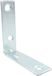 Merriway® BH00026 Bright verzinkt stalen hoekbeugels beugels platen, 50 mm (2 inch) - pak van 20 stuks