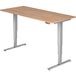 Hammerbacher Zit-sta bureau XDSM19/N/S Noten 180 x 80 cm