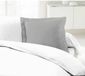 Lovely Home Housse de coussin gris clair (2 pièces)