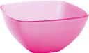 Juypal Serveerschaal/slakom - fuchsia roze - 2,75 liter - kunststof - D22,5 x H9,5 cm
