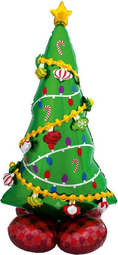 Amscan Airloonz - Kerstboom (149 cm) - Folieballon - Multi