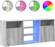 vidaXL Tv-meubel met LED-verlichting 120x30x50 cm grijs sonoma eiken