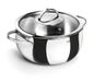 Lacor 79016 steelpan met deksel, 1,2 l, RVS, Zilver