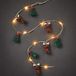 hellum LED koperen lichtketting touwkralen, dennenboom en rendier, 20 warmwitte leds, 90 cm lichtlengte, kabelkleur zilver, voor binnen, werkt op batterijen (3AA), 524260